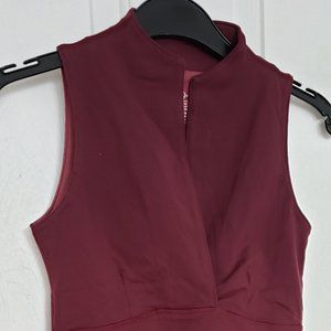 Burgundy Lululemon Whisper Tank (size 6)